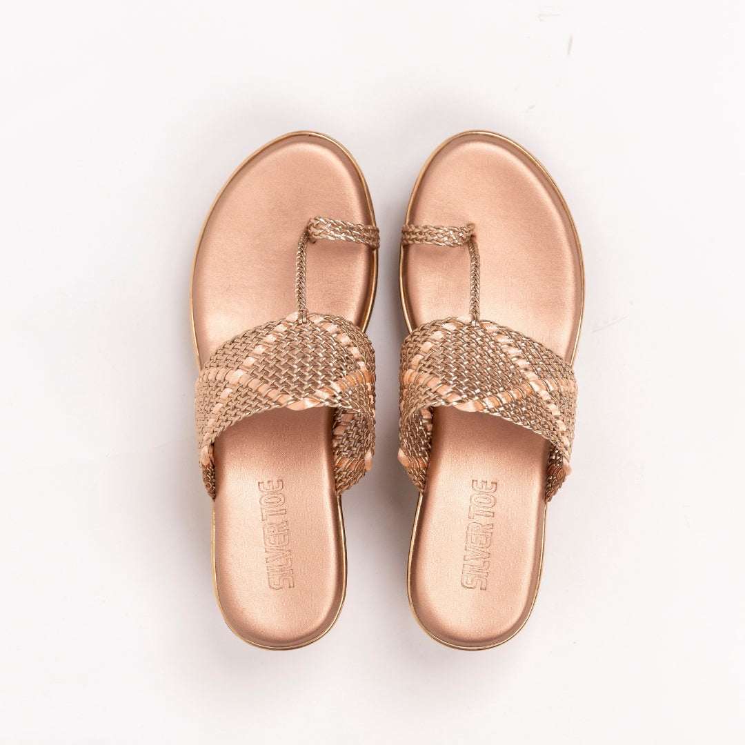 Vegan Black Braided Wedge Sandals