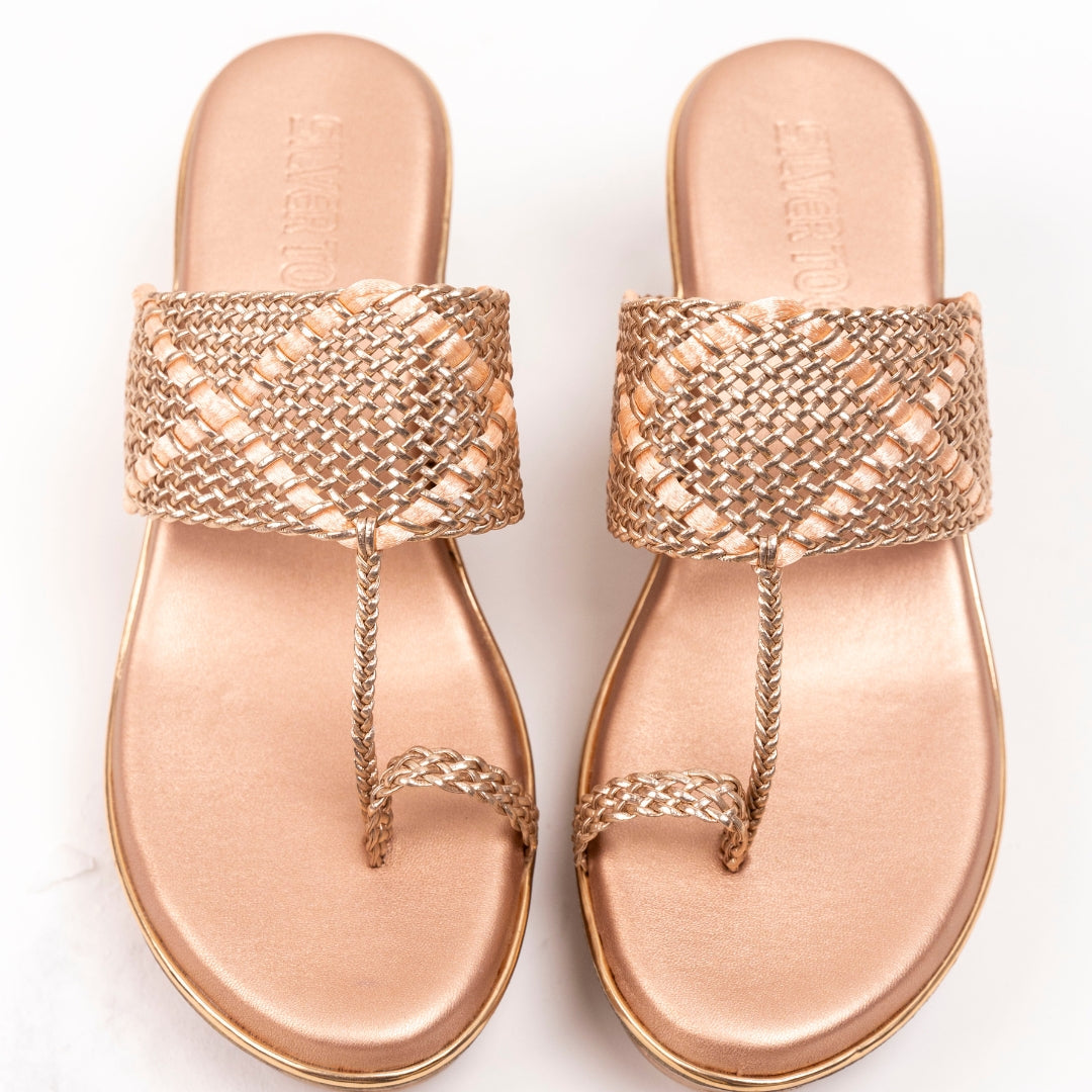 Vegan Black Braided Wedge Sandals