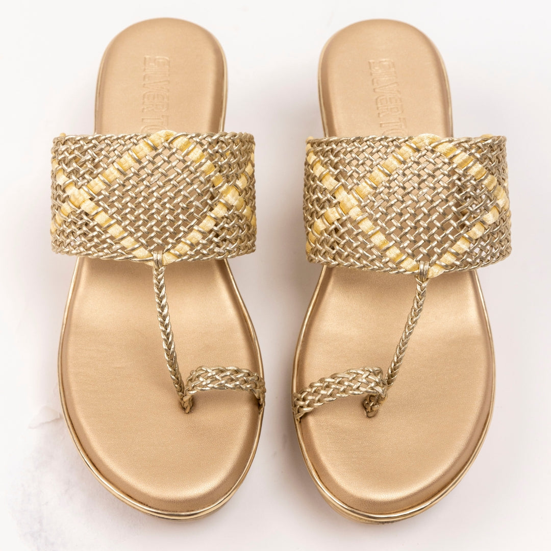 Vegan Black Braided Wedge Sandals